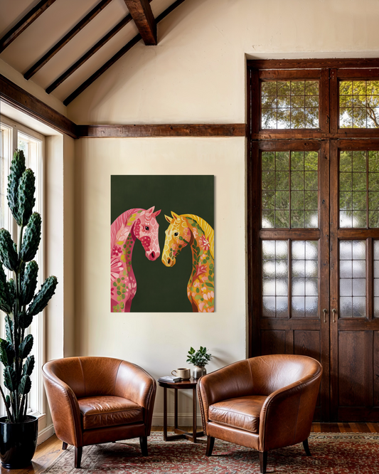 Abstract Oil Painting Blooming Hooves Original Oil Painting