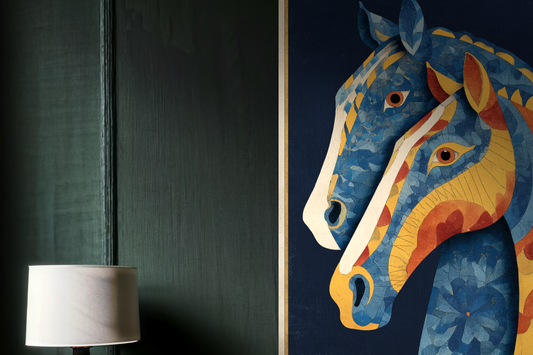 Abstract Oil Painting Twin Currents Original Oil Painting